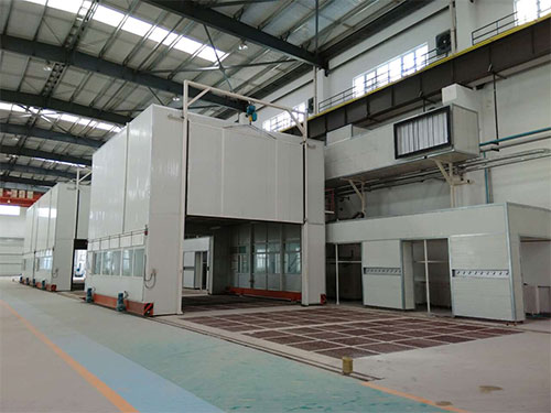 天水星火機(jī)床移動(dòng)噴漆房項(xiàng)目